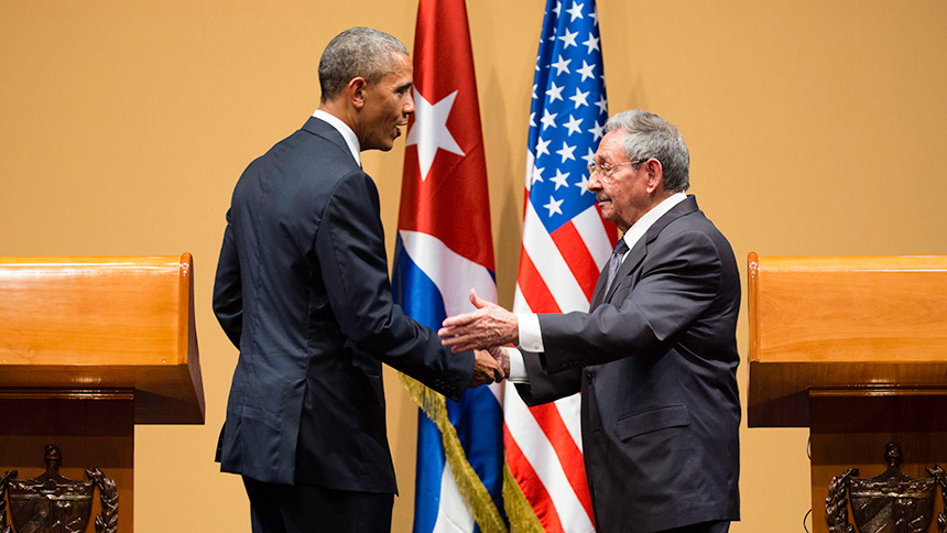 Press conference, Havana